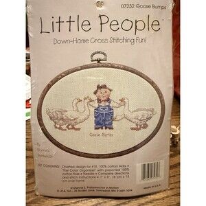 Little People Cross Stitch Kit by Dianne L. Patterson "Goose Bumps" 07232 NEW